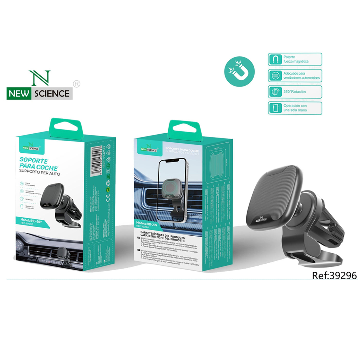 Soporte Coche Rejilla Mod HD-209