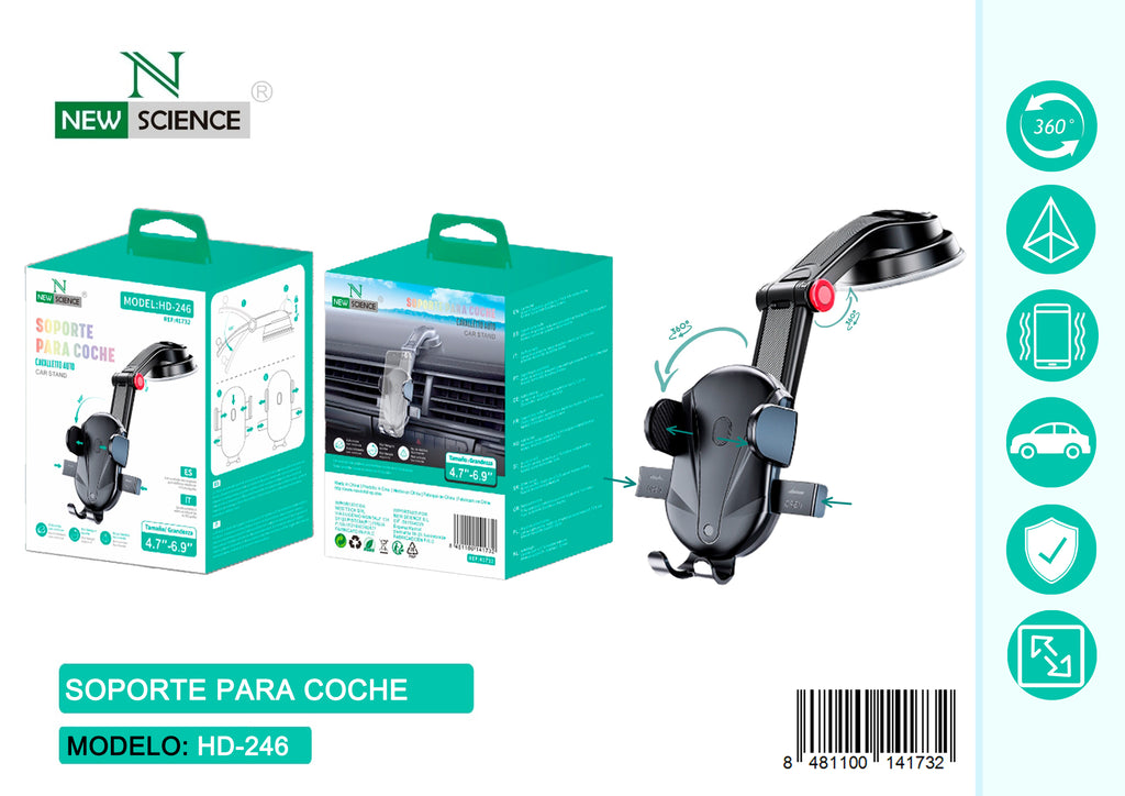Soporte Coche con Ventosa Modelo HD-246