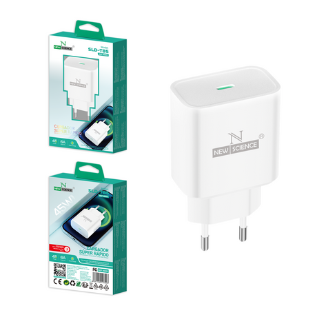 Enchufe PD USB-C 45W 6A Mod SLD-T85