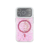 iPhone 17 Funda Magnética con Purpurina y Brillantes Magsafe