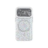 iPhone 17 Funda Magnética con Purpurina y Brillantes Magsafe