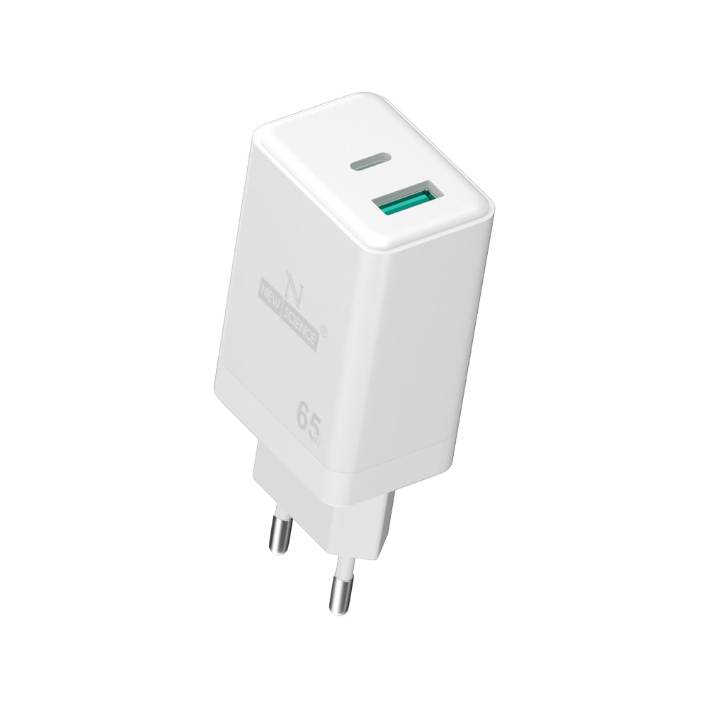 Enchufe 2 puertos PD+USB 65W/6A SLD-T68