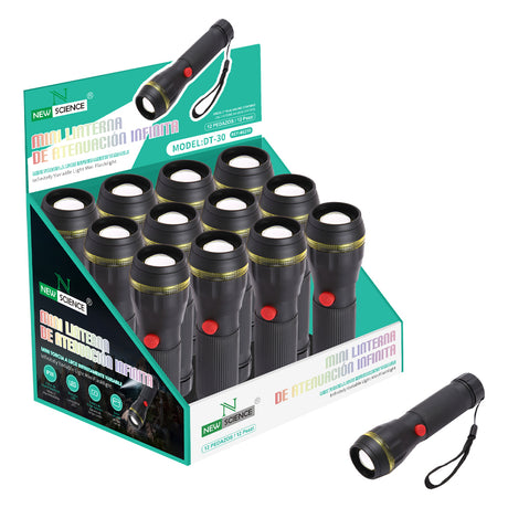 Mini linterna de atenuacion infinita DT-30 ( 12 Piezas )