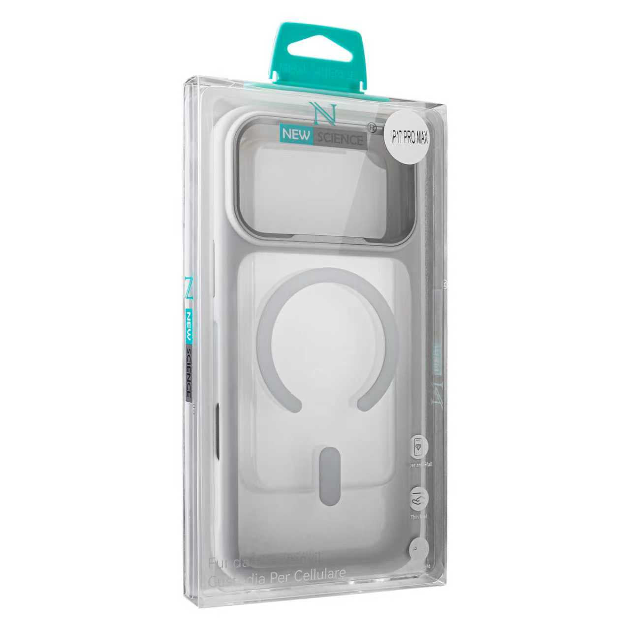 iPhone 17 MagSafe Funda Transparente Magnética con Elektro