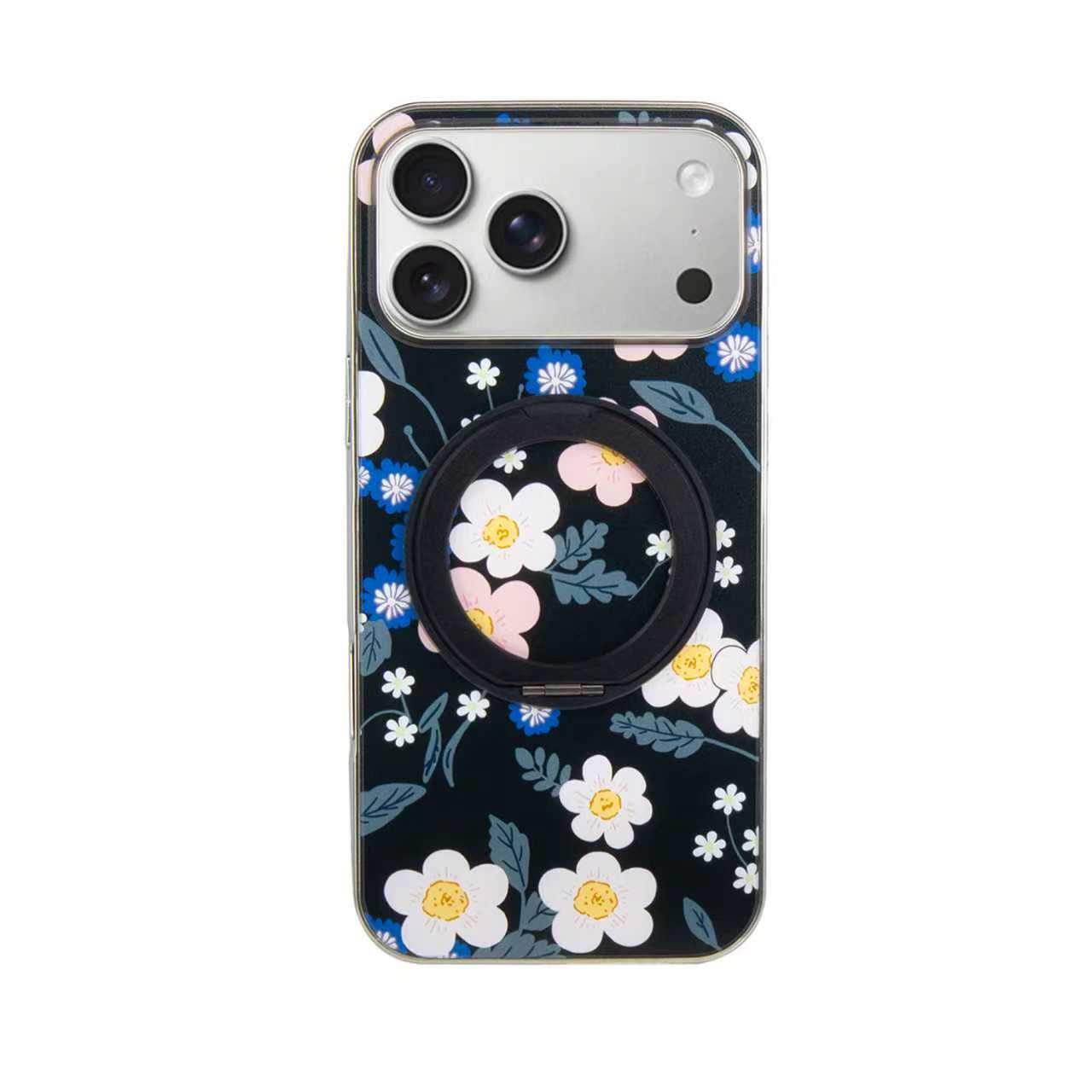 iPhone 17 Air Funda Estampada Floral con Soporte 360°