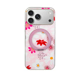 iPhone 17 Air Funda Estampada Floral con Soporte 360°