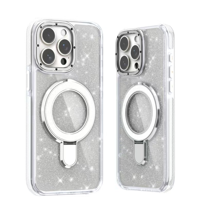 iPhone 17 Air Carcasa Magsafe Brillante con Soporte Plegable
