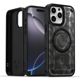 iPhone 17 Pro Max Funda Antigolpes con Diseno Camuflaje y Aro Magnético