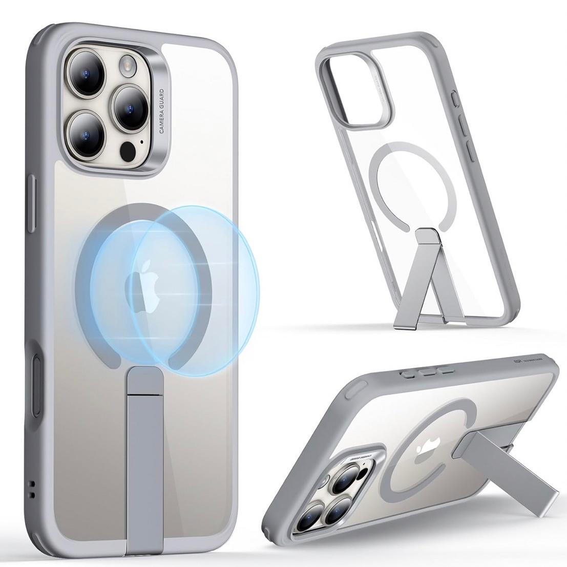 Funda Transparente iPhone 15 con Soporte y MagSafe