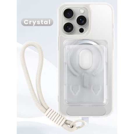 iPhone 13 Funda magnética 3 en 1 con tarjetero y cuerda
