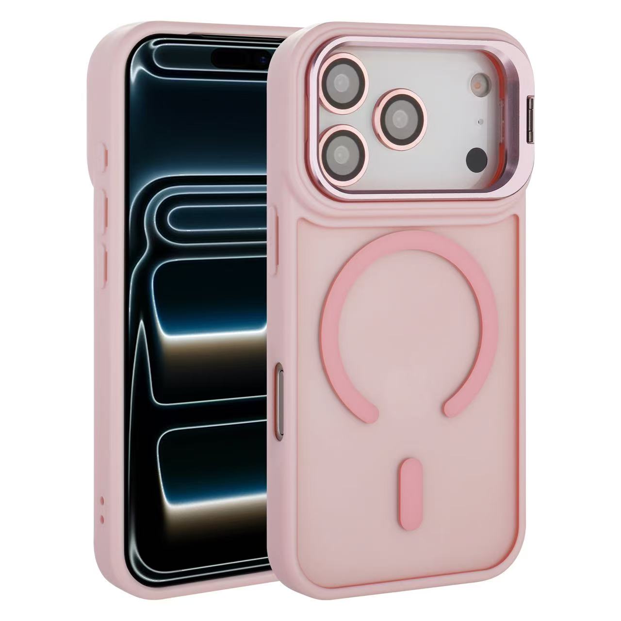 iPhone 17 Air Funda Antigolpes Mate con Soporte y MagSafe