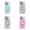 iPhone 16 Pro Funda Magnética con Purpurina y Brillantes Magsafe