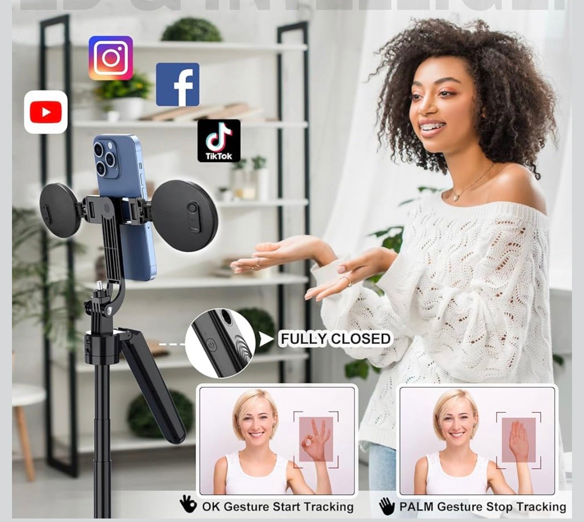 Trípode Selfie con Seguimiento IA y Luz LED DE-52