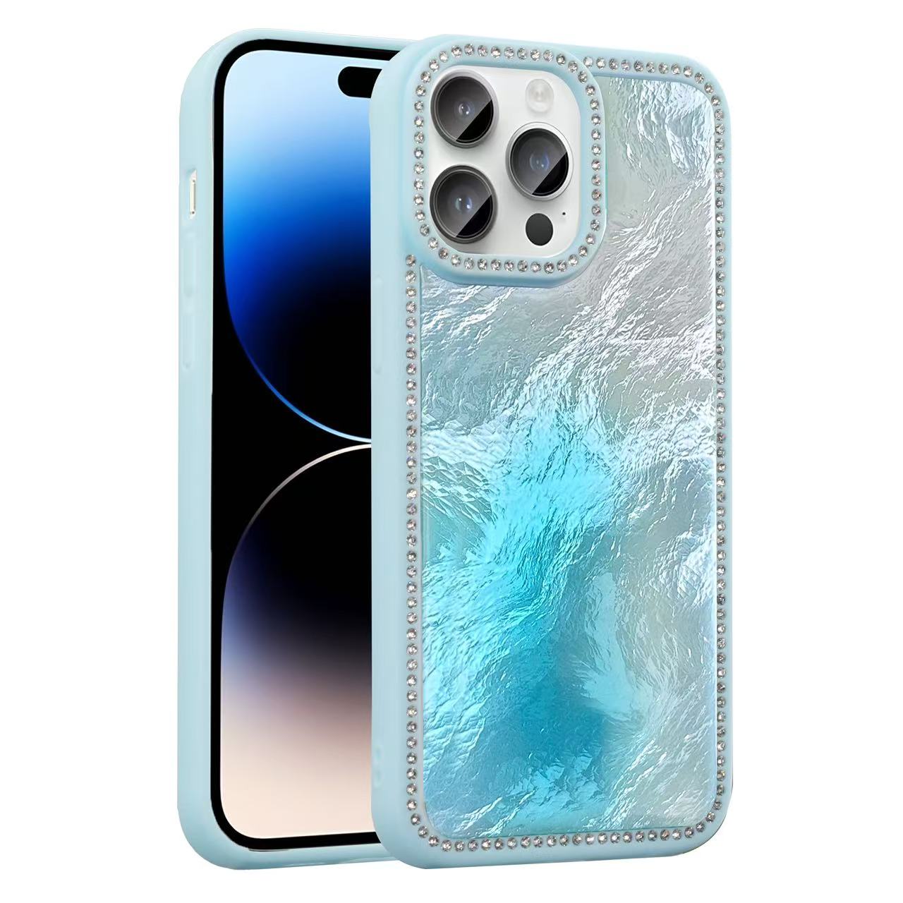 Samsung S24FE Funda Brillante con Borde de Diamantes