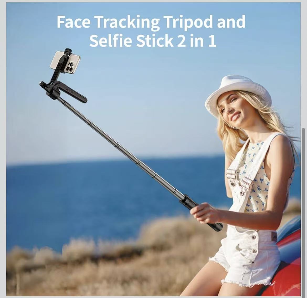 Trípode Selfie con Seguimiento IA y Luz LED DE-52