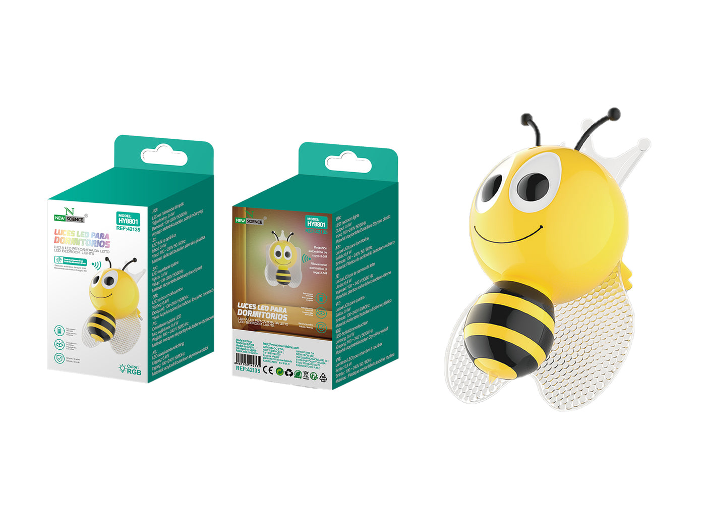 HY8801 Plug-in Sensor Night Light for Kids