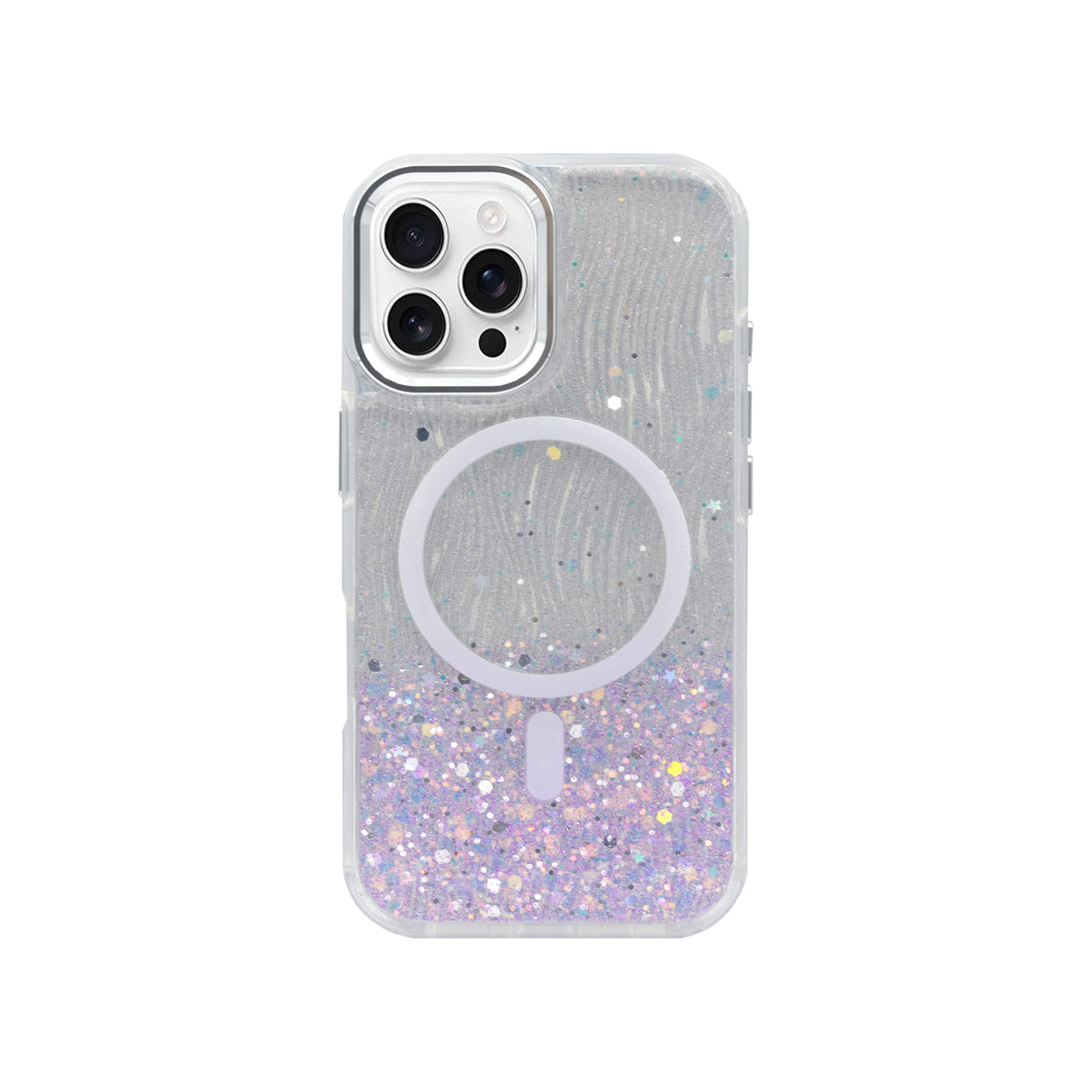 iPhone 16E Funda con purpurina degradada Magsafe