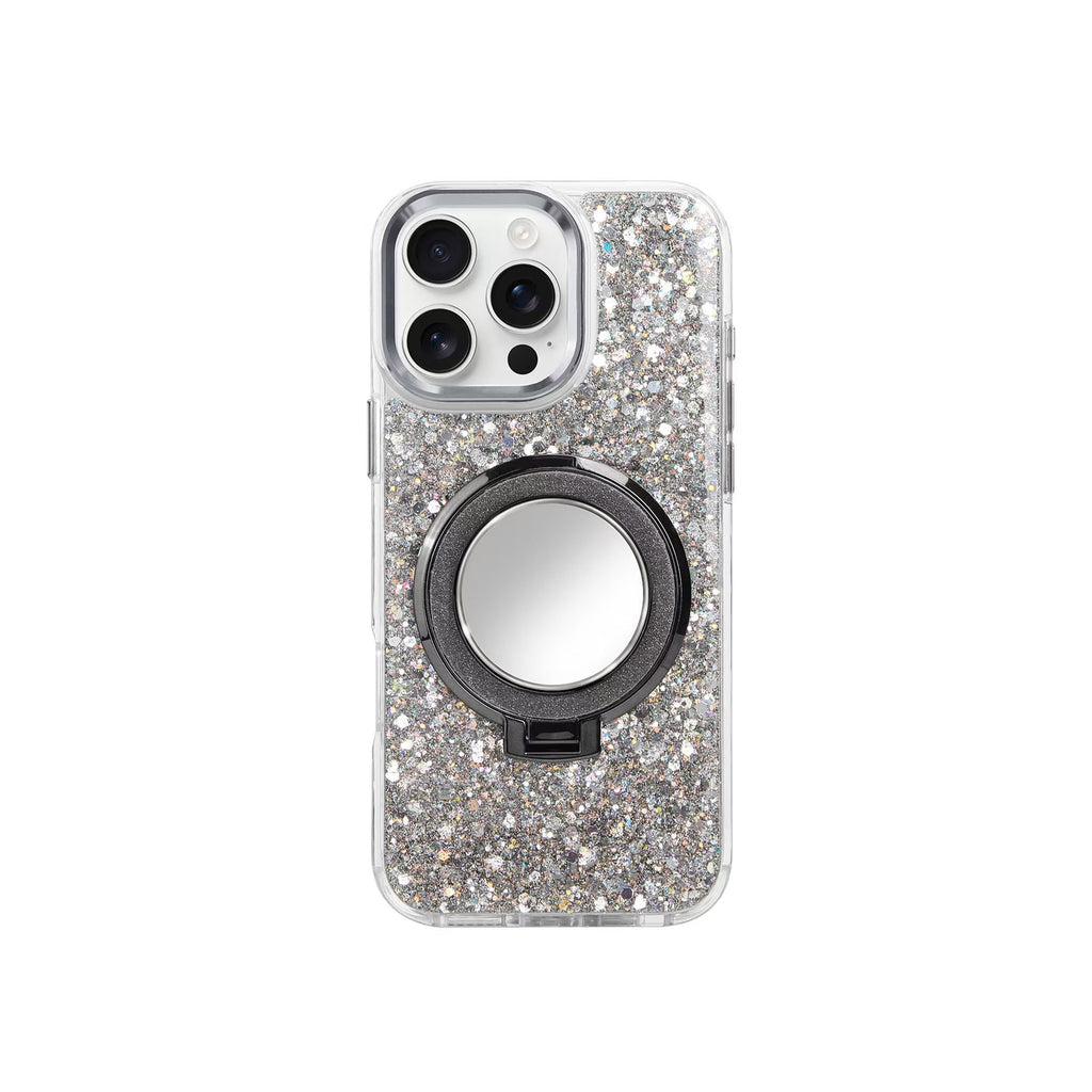 Redmi 14C Funda con Espejo y Purpurina