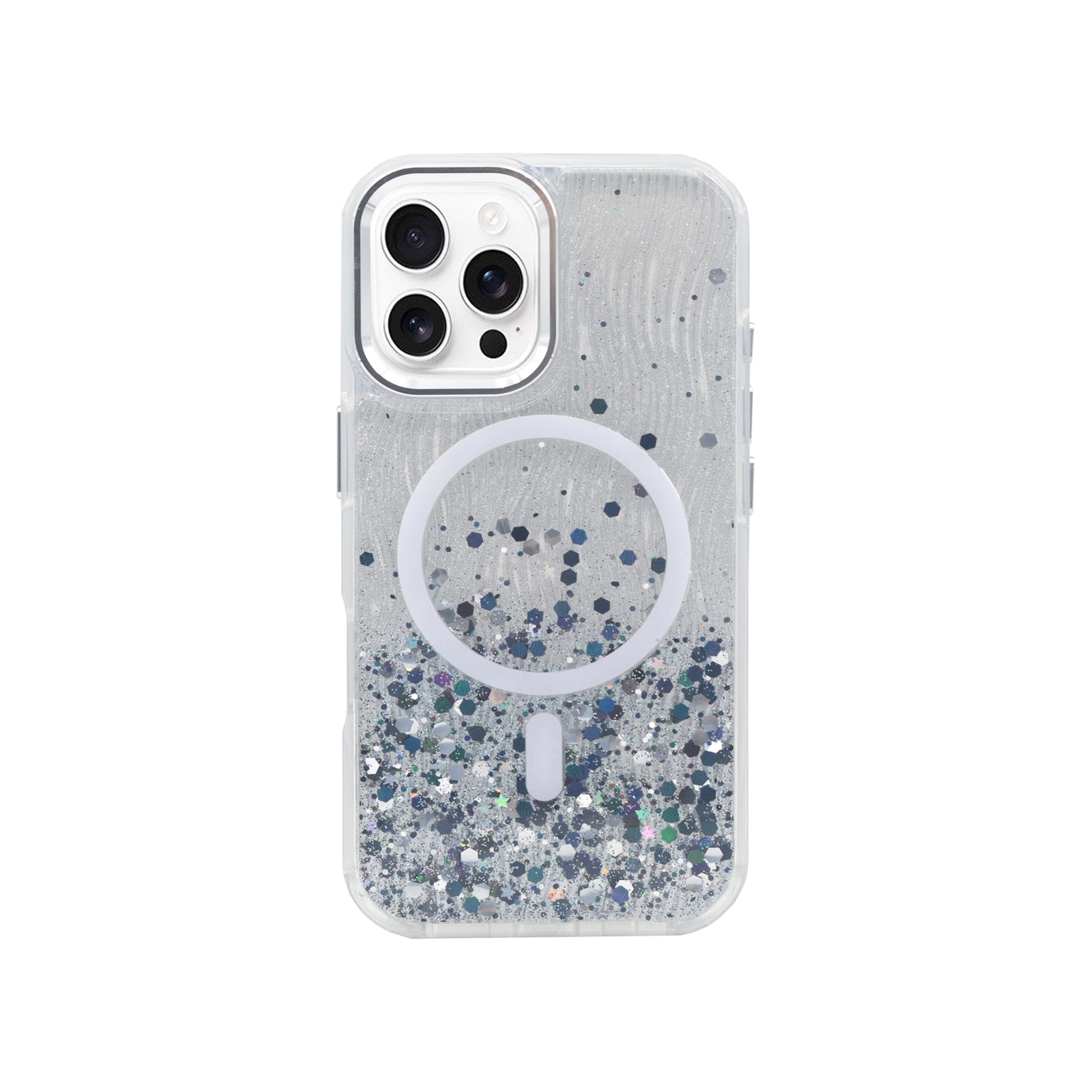 iPhone 16 Pro Max Funda con purpurina degradada Magsafe
