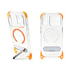 iPhone 17 Carcasa MagSafe Transparente Reforzada con Soporte y Agujeros para Cordón