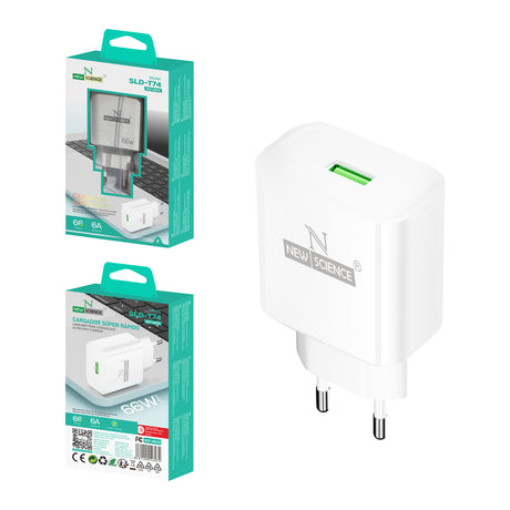 Enchufe USB 66W 6A Mod SLD-T74
