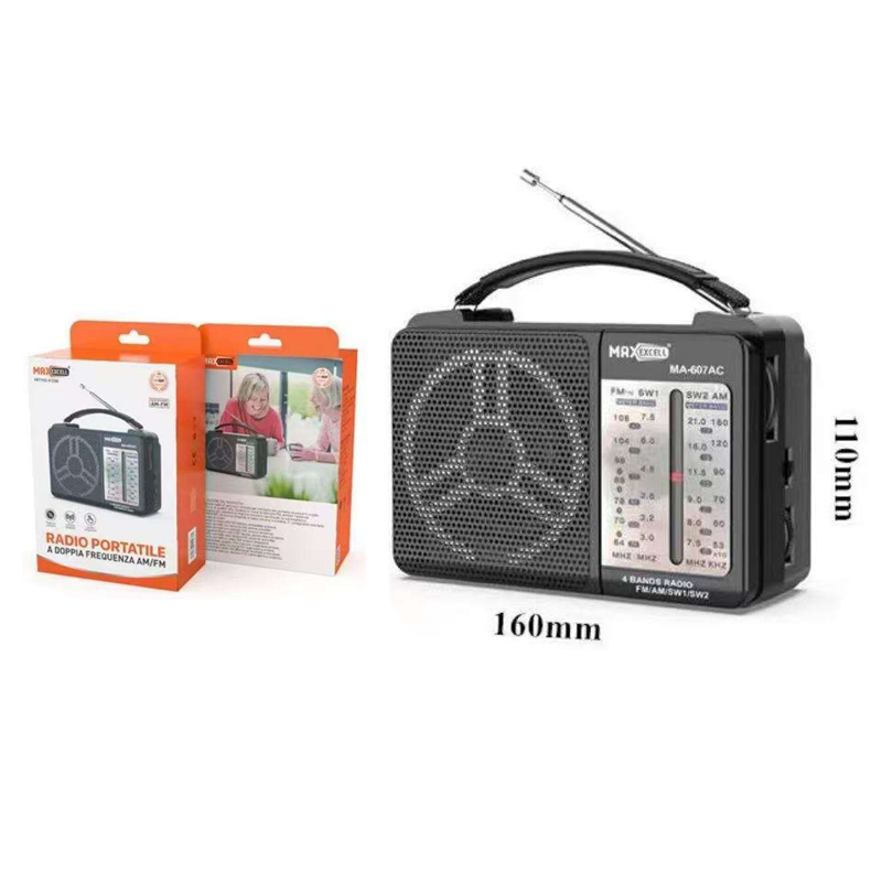 Radio 16x11 cm (No incluye Pilas D)