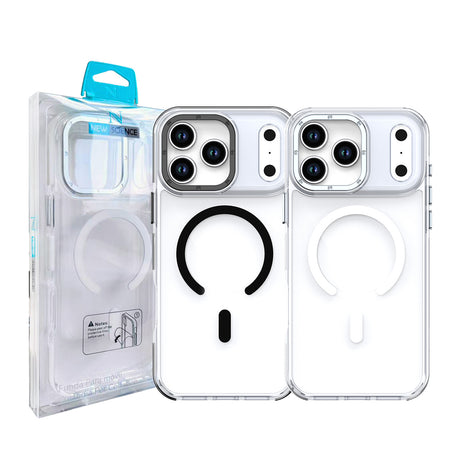 iPhone 17 Funda Magsafe Transparente Cristalina con Soporte de Cámara