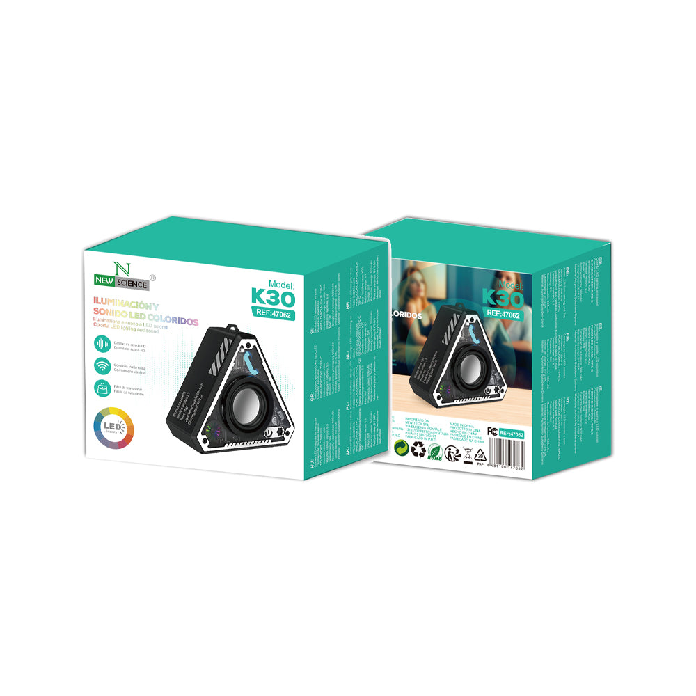 Altavoz Inalambrico con LED de Colores K30