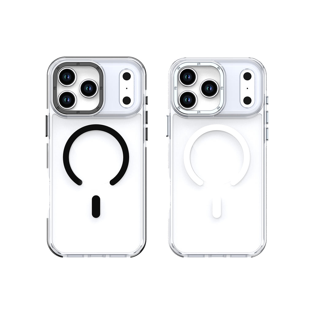 iPhone 17 Funda Magsafe Transparente Cristalina con Soporte de Cámara