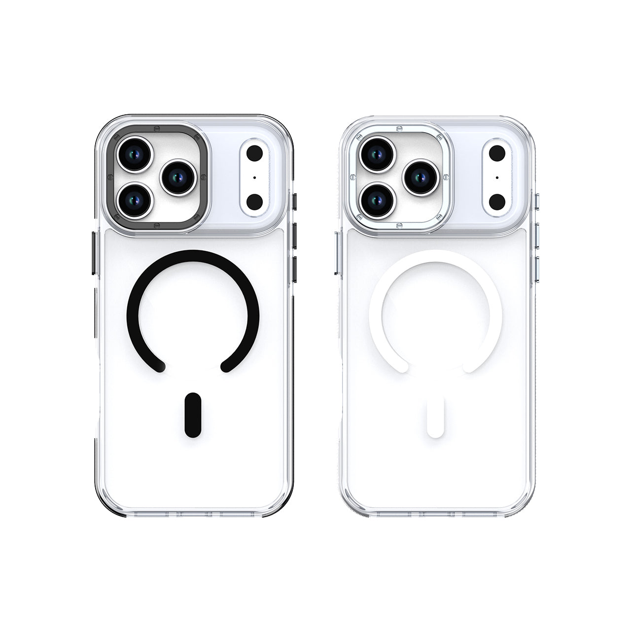 iPhone 17 Funda Magsafe Transparente Cristalina con Soporte de Cámara
