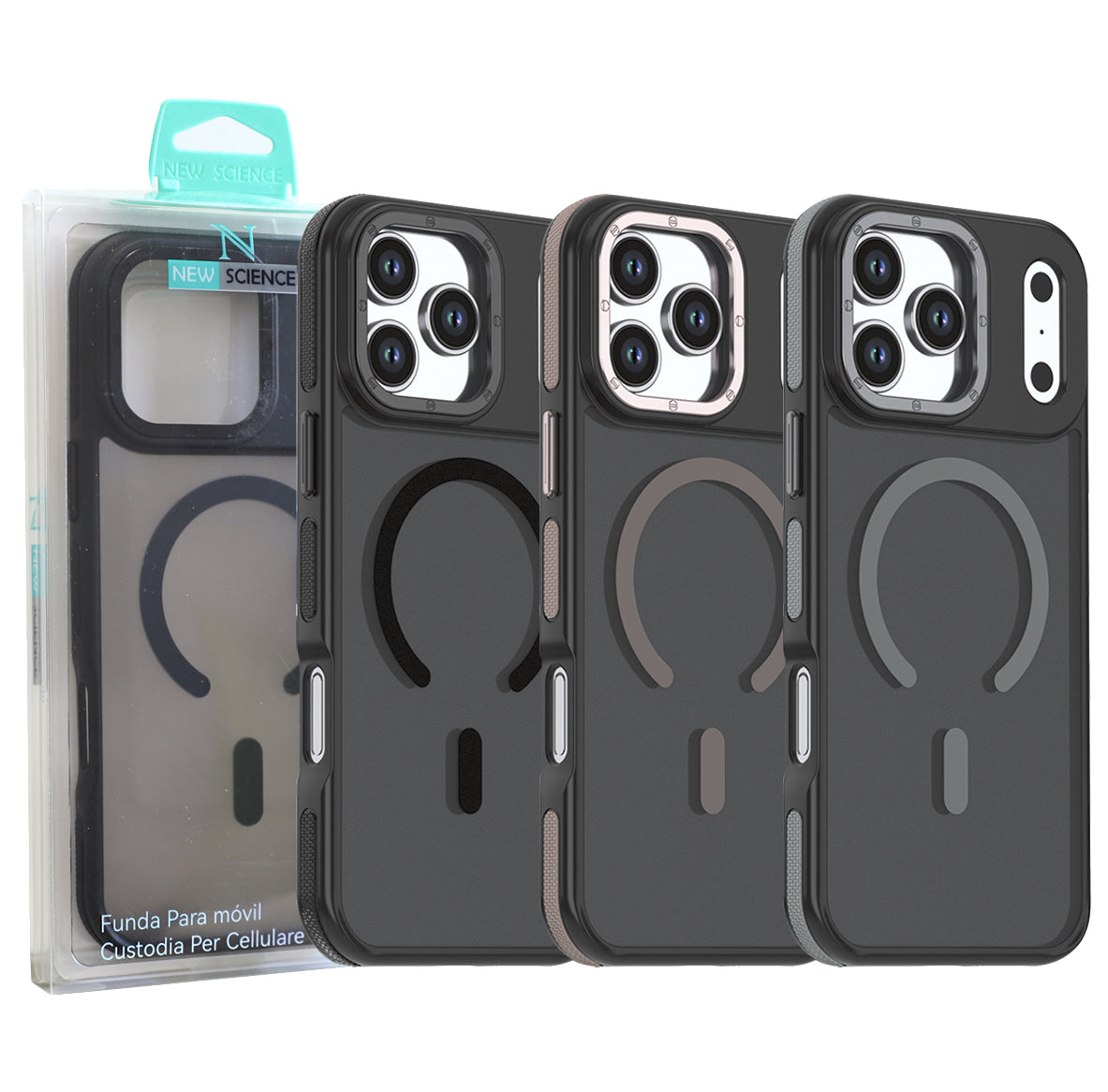 iPhone 17 Air Funda MagSafe Mate Antideslizante con Protección de Cámara