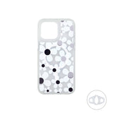 iPhone 16 Pro Funda floral mate transparente