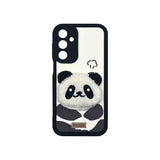 Samsung S25 Plus Funda panda de felpa con textura suave al tacto